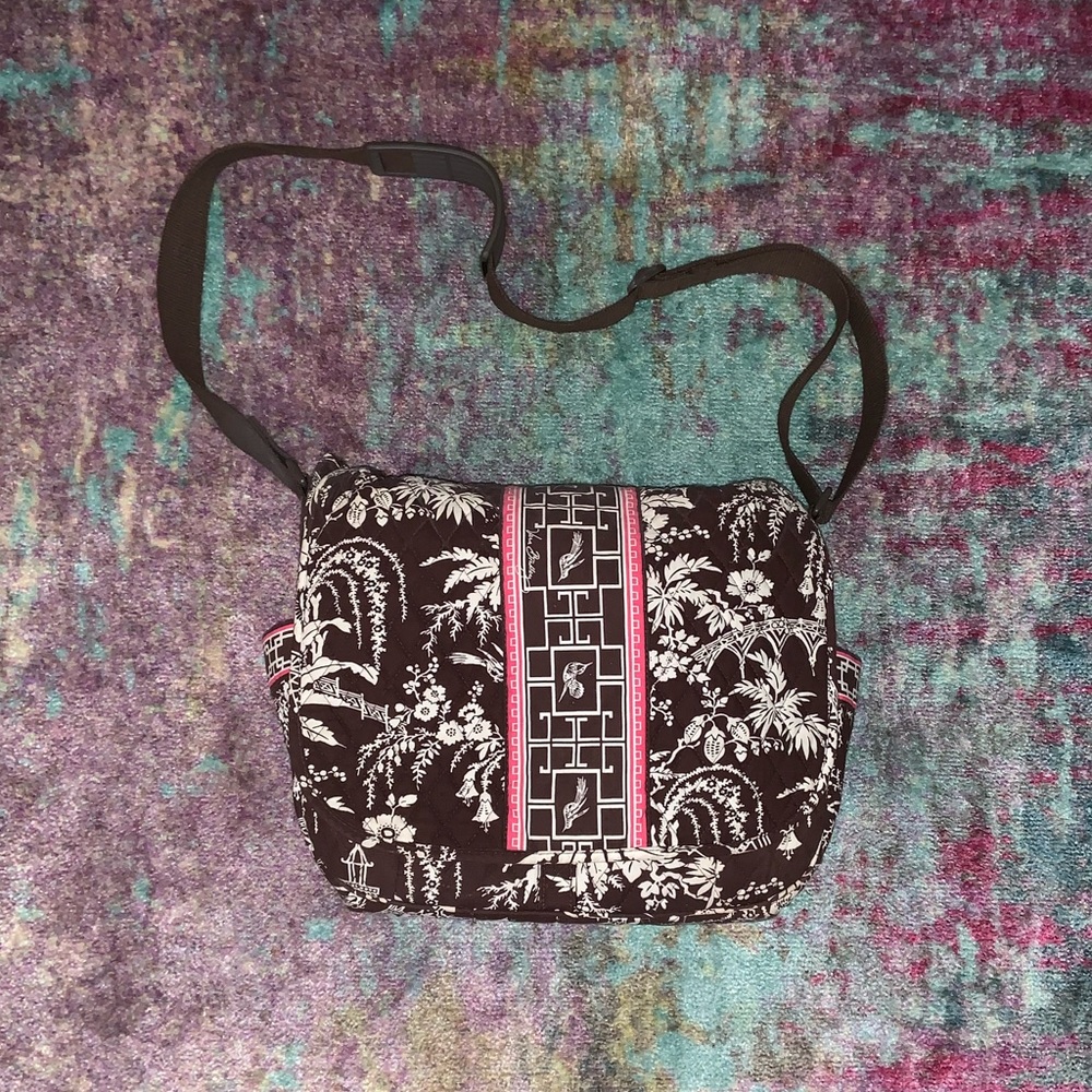 Vera Bradley Imperial Toile Print Messenger Bag